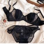 Code 000 Shezaib New Half Cup Floral Light Padded Bra and Panty Set