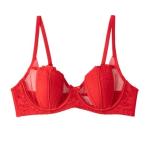 Code 000 Shezaib New Half Cup Floral Light Padded Bra and Panty Set