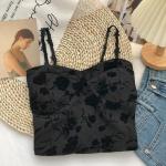 Code 668 Shezaib New Bridal Soft Padded Floral Printed Spaghetti Top/Camisole For Girls