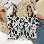 Code 668 Shezaib New Bridal Soft Padded Floral Printed Spaghetti Top/Camisole For Girls