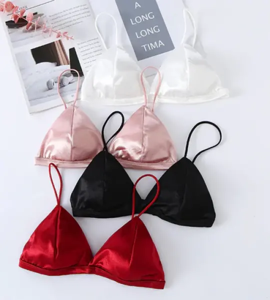 LB New Soft & Pure Silk Triangle Cup Light Padded T-Shirt Bra One Hook Padded Bra