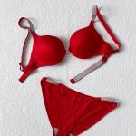 Code 1012 Shezaib High Quality New Style Wired Rhinestone Straps Back Hook Adjustable Straps Bra & Panty Set