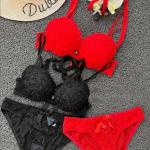 Code E512 Shezaib New High-Quality Front Open 2 In 1 Shoulder Straps Wired Push Up Bra And Panty Set