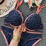 Code E512 Shezaib New High-Quality Front Open 2 In 1 Shoulder Straps Wired Push Up Bra And Panty Set