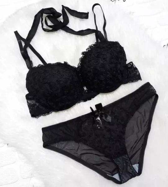 Code E512 Shezaib New High-Quality Front Open 2 In 1 Shoulder Straps Wired Push Up Bra And Panty Set