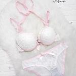 Code E512 Shezaib New High-Quality Front Open 2 In 1 Shoulder Straps Wired Push Up Bra And Panty Set